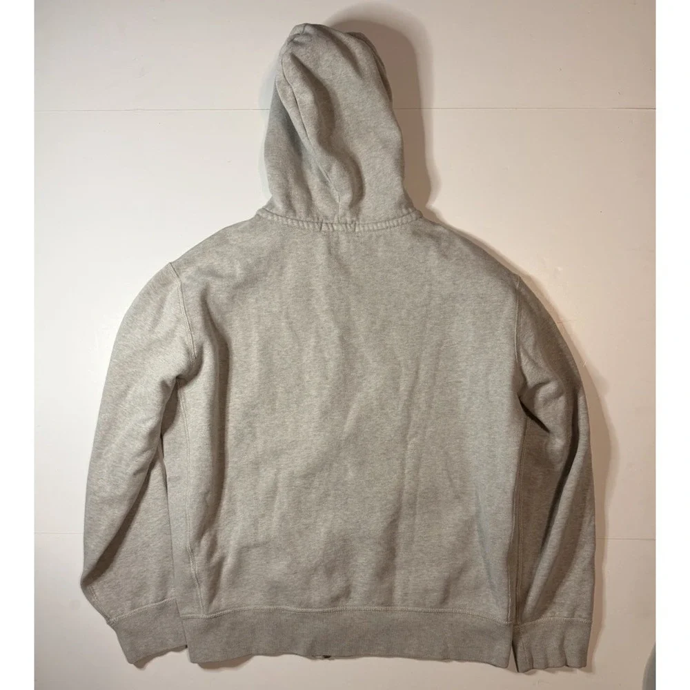 Polo Ralph Lauren Thermal Men's Grey Full Zip-Up Hoodie Jacket Size Large